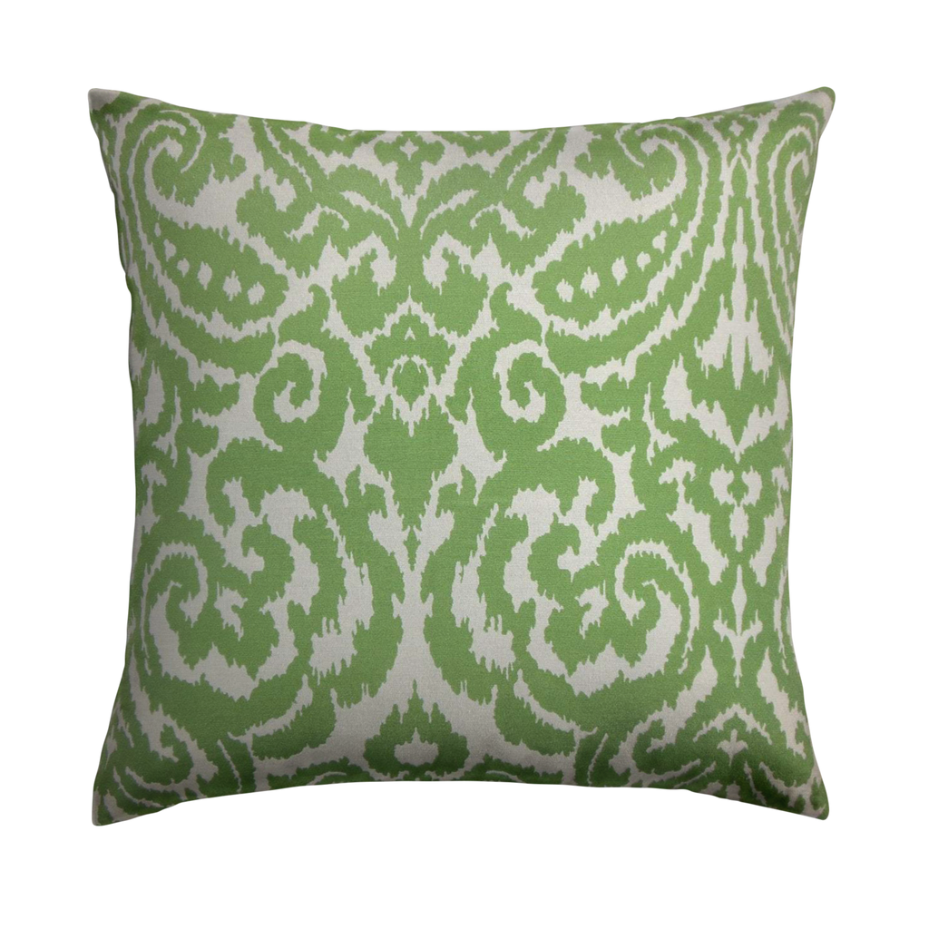 Large Moroccan Damask Green Bolster Lumbar Decorative Pillow - E-mosaik